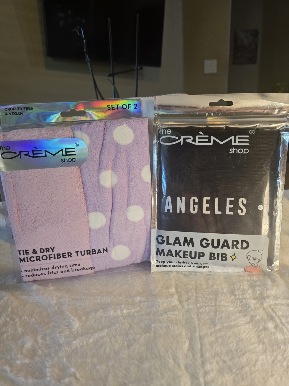 The Crème Shop 2PK Microfiber Turban & Glam Guard Makeup Shield